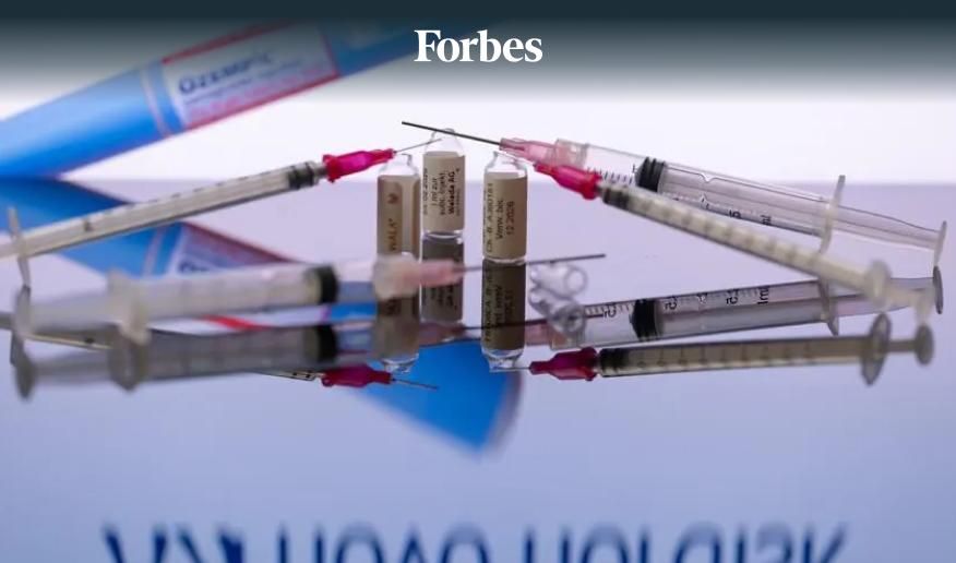 Ozempic pens shown along with medical vials and syringes